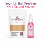 Qeenora Clear Glow Duo Mask + Mist for Acne-Free, Radiant Skin