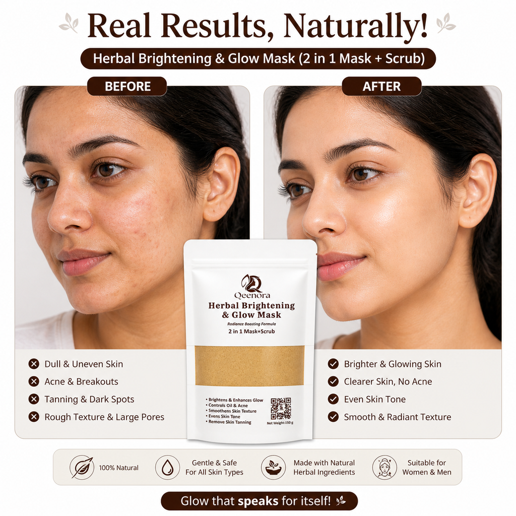 Qeenora Herbal Brightening & Glow Mask 150g